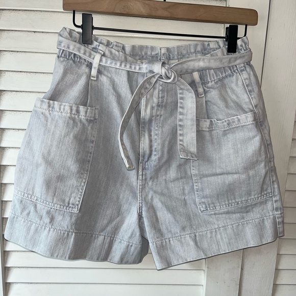 Anthropologie Pilcro Ultra High-Rise Acid Wash Denim Shorts size 27 - Picture 3 of 6